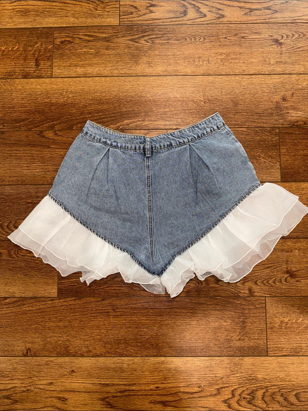 Ruffle Jean Shorts - Picture 3 of 3